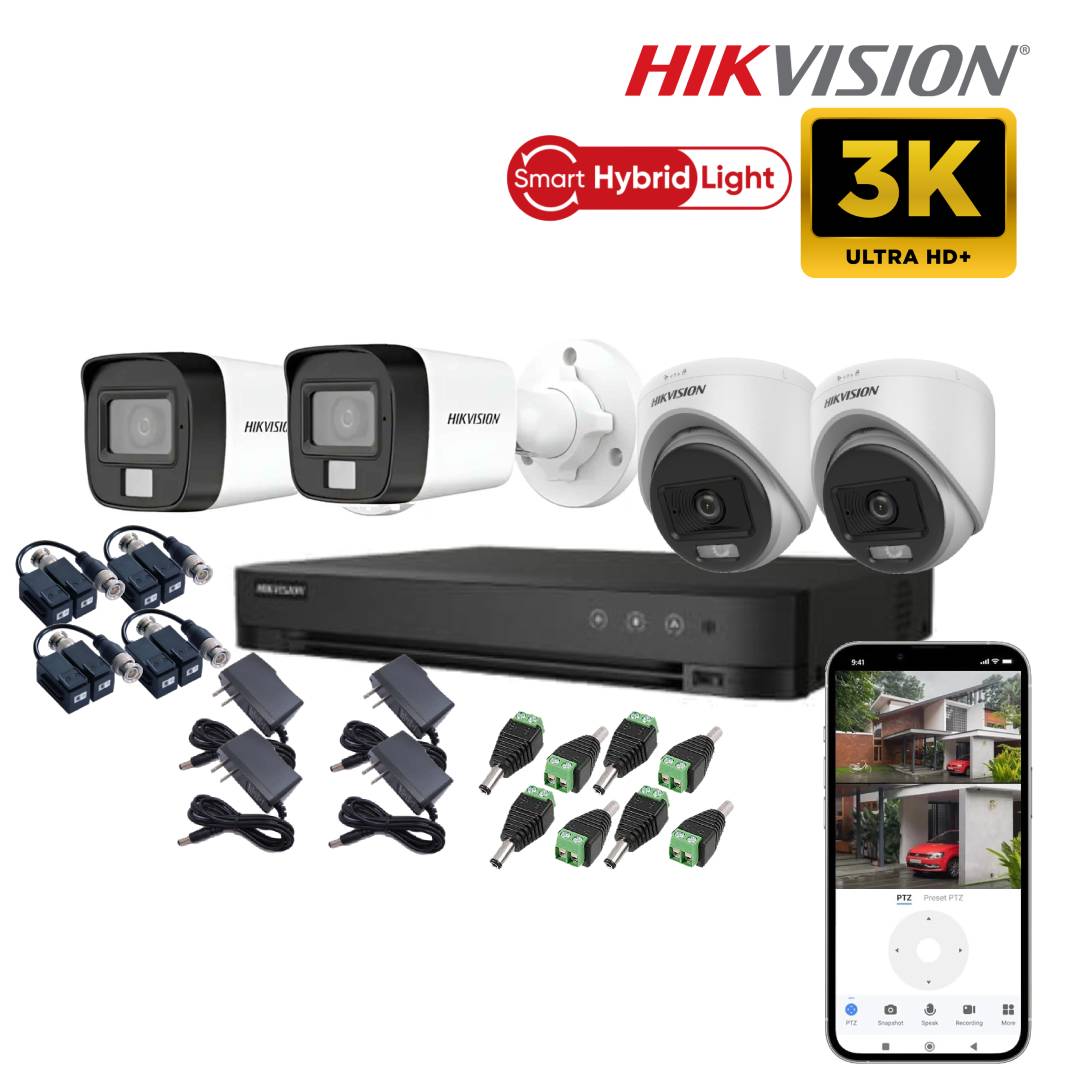 Kit 4 Cámaras De Seguridad 3K ACUSENSE 5MP