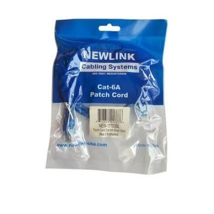 PATCH CORD CAT6A 3 PIES AZUL
