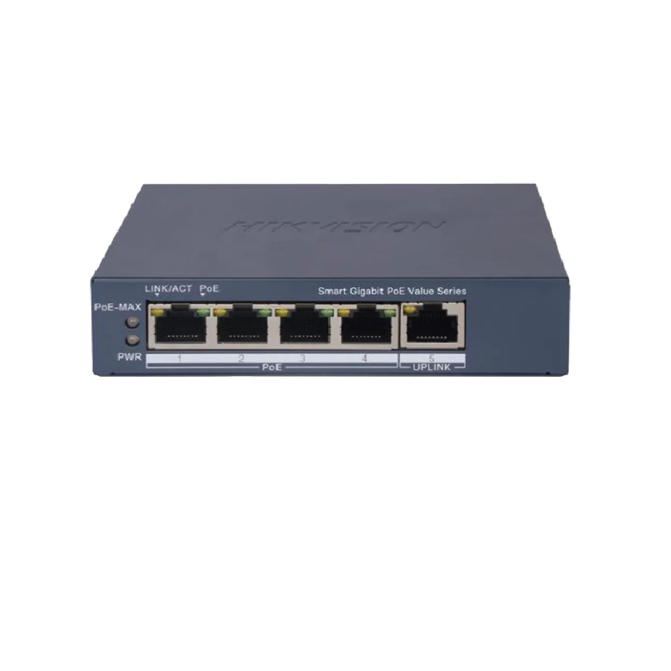 SMART SWITCH ADMINIS 4 POE ALL 1000M (1G) + 1 UP RJ45 GIGABITE - 45W - BAJO CONSUMO