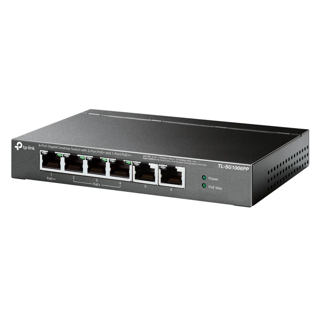 SWITCH 6P 10/100MBPS 4P POE +